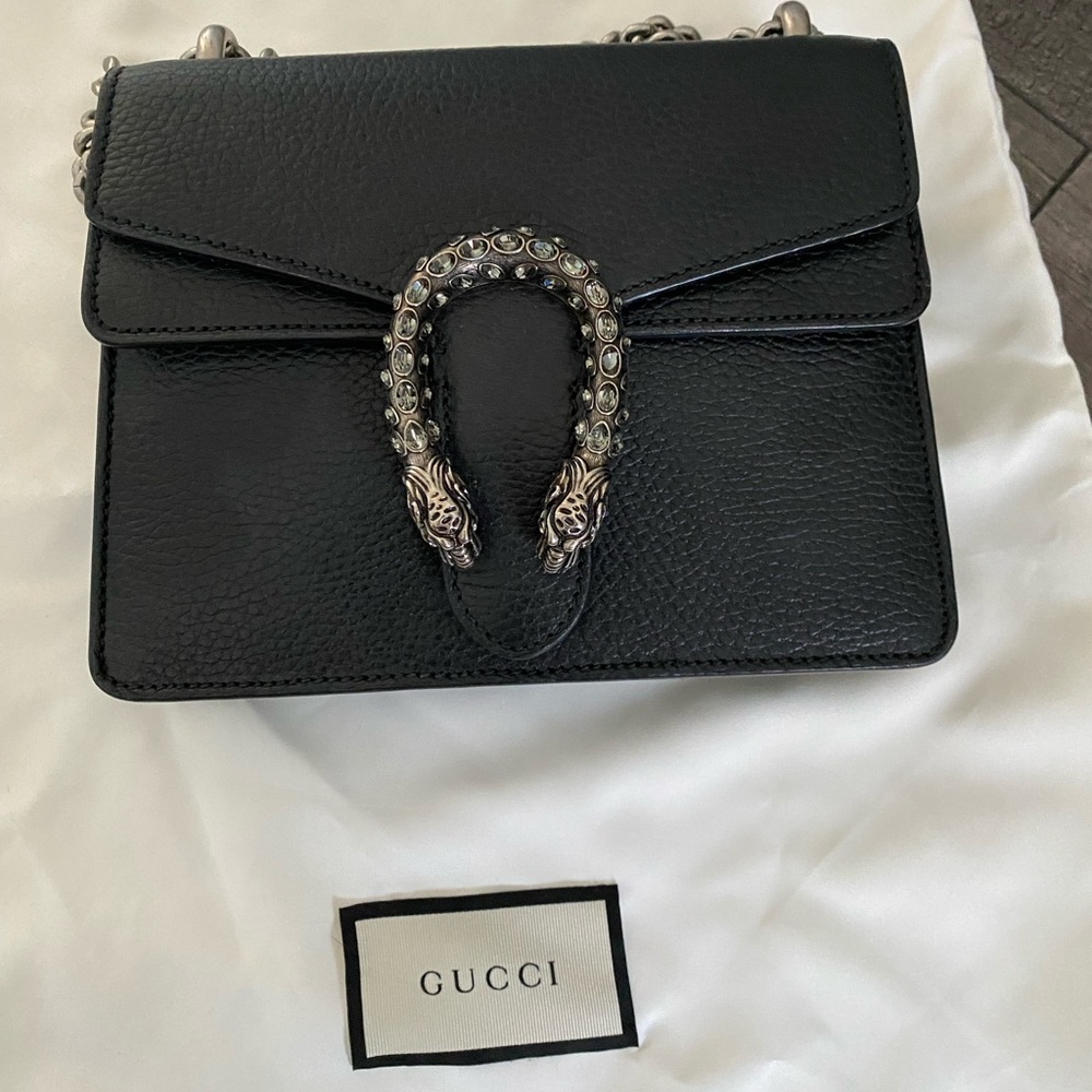 Gucci Dionysus leather mini bag-Like New - Picture 3 of 7